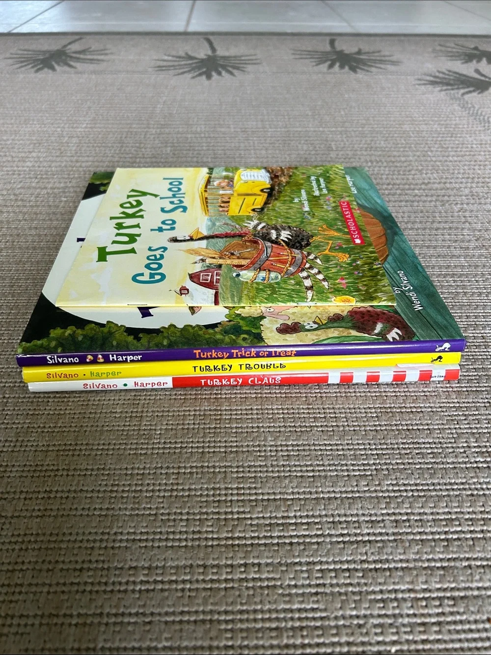 Scholastic Turkey Children's Book Set - Yellow, Green, Red, White